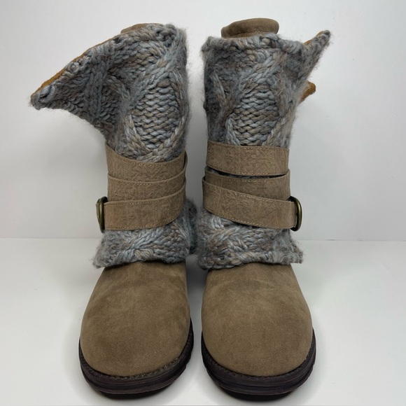 Muk Luks Boots Nikki Belt-Wrapped Taupe Brown Boots Women’s Size 9 - Picture 6 of 15